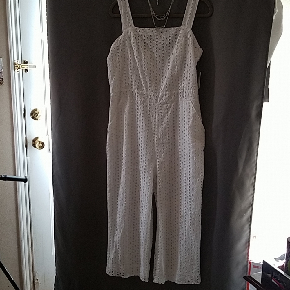 Maison Jules Eyelet Jumpsuit, NWT - Picture 3 of 7